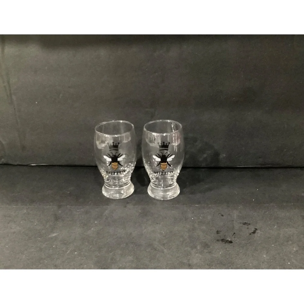 Set of 2‎ Buzzed Bee Juice Shot Glasses 4.5